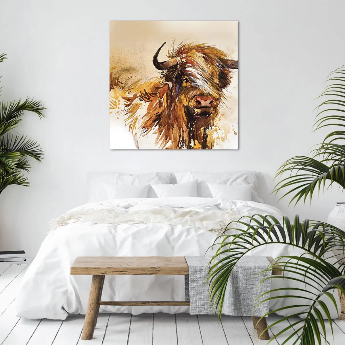 Lærredstryk - Billede på lærred - Jægerens stolthed - 40x40 cm