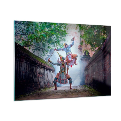 Billede på glas - En dans af dødbringende skønhed - 100x70 cm