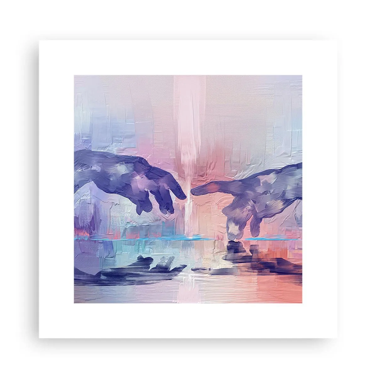 Plakat - Den guddommelige gnist af liv - 30x30 cm