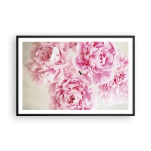 Plakat i sort ramme - I lyserød glamour - 91x61 cm