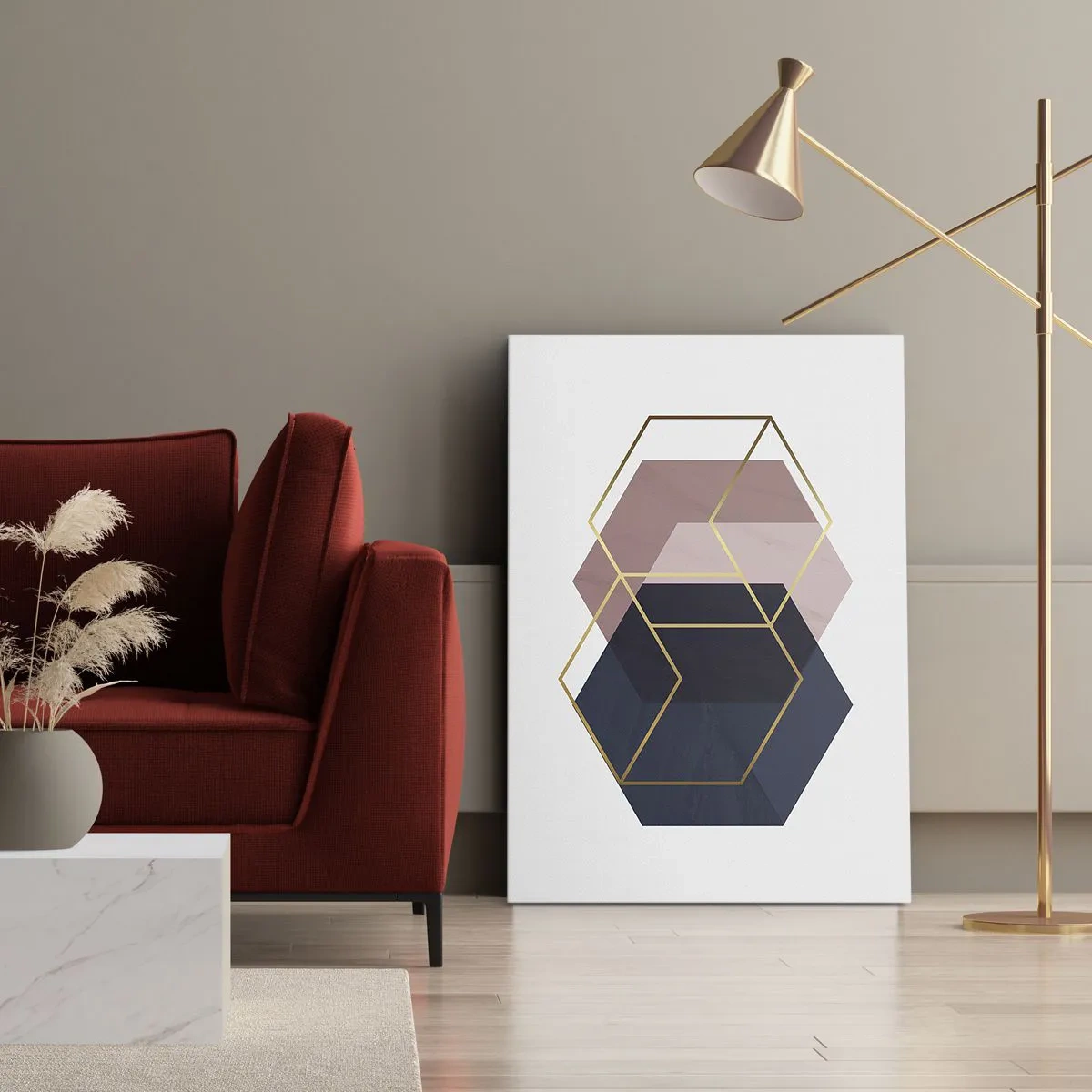 Lærredstryk - Billede på lærred - Styrken ved enkelhed - 45x80 cm