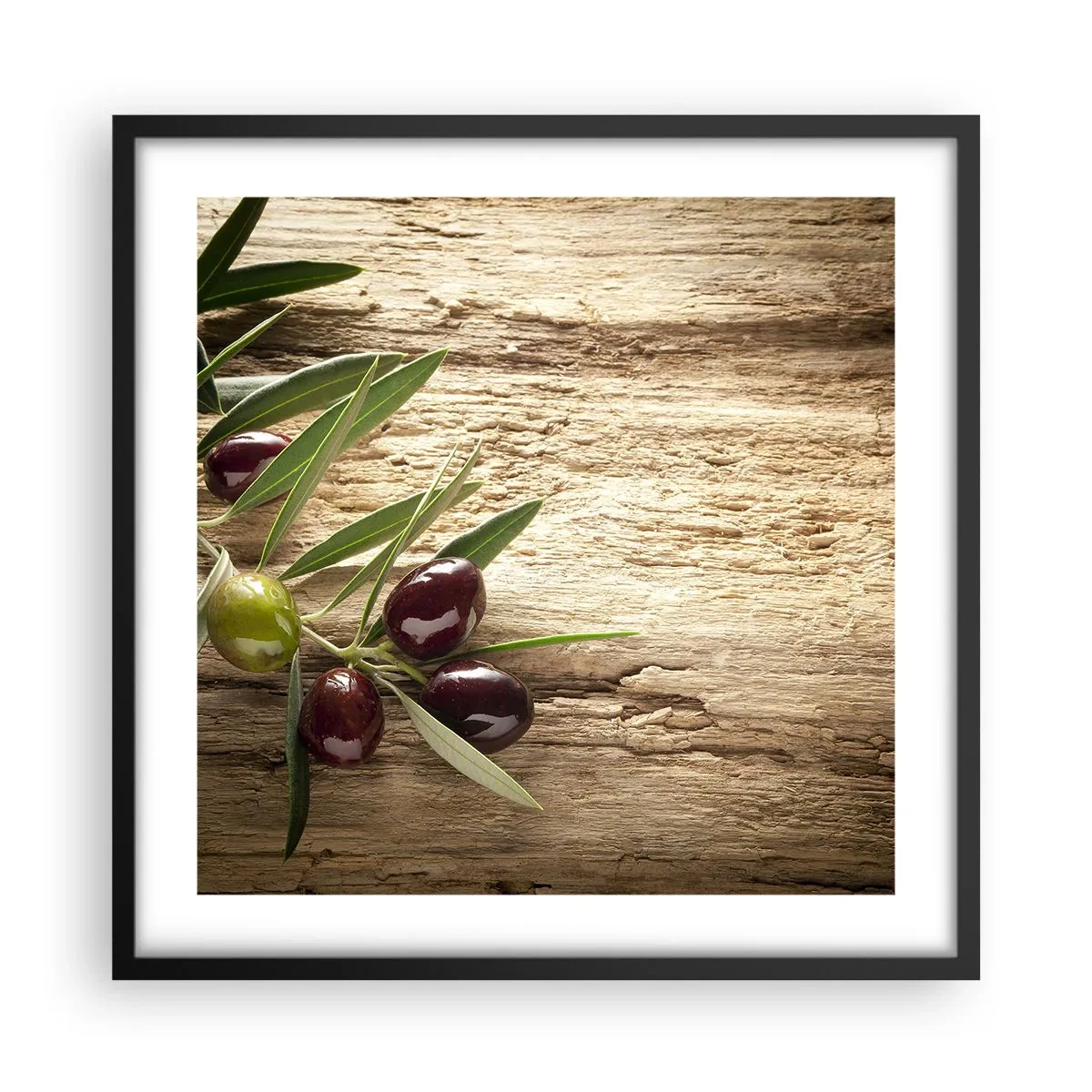 Plakat i sort ramme - Lige fra naturen - 50x50 cm