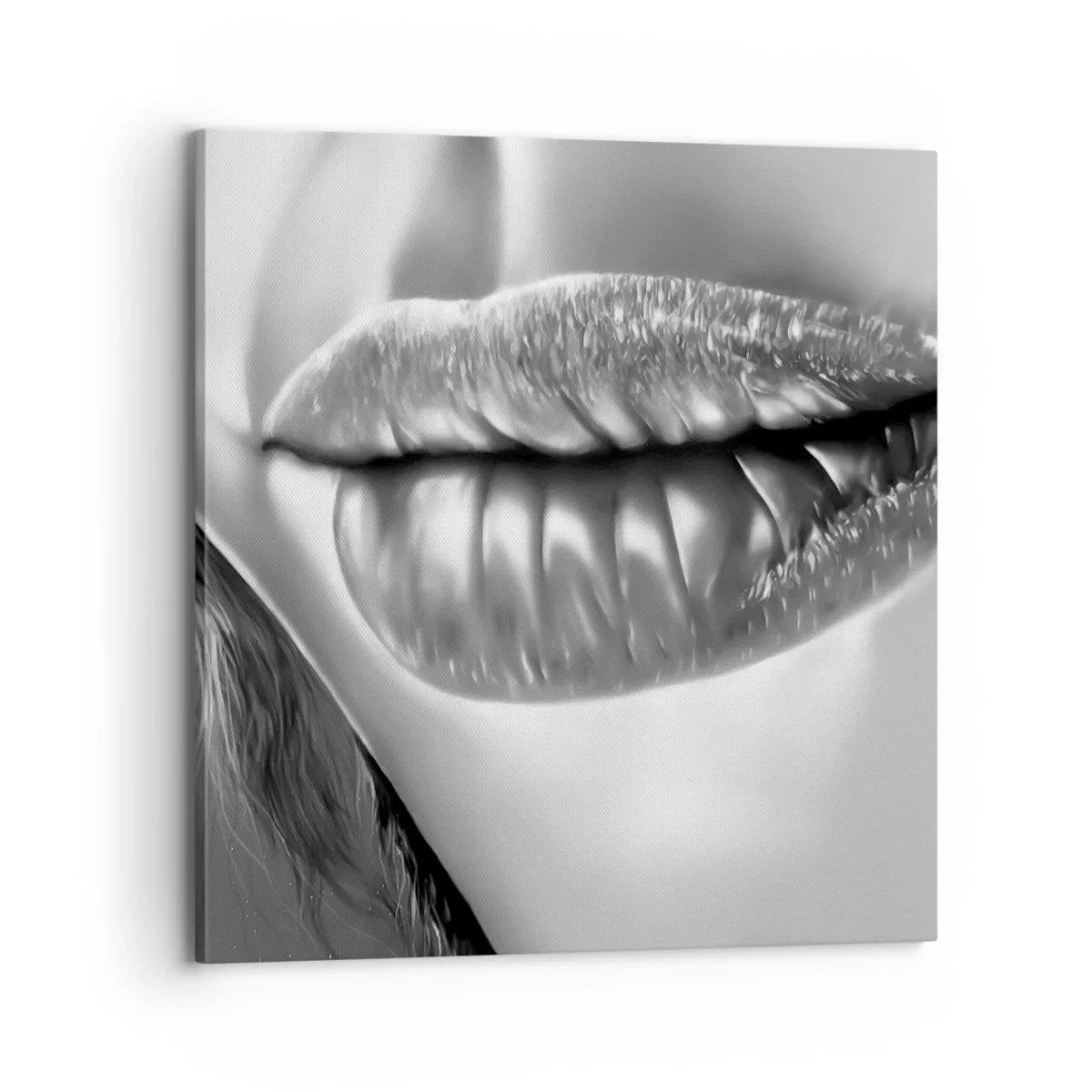 Lærredstryk - Billede på lærred - Jeg ved, hvad du tænker... - 70x70 cm