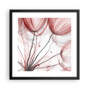 Plakat i sort ramme - Før afgang - 40x40 cm