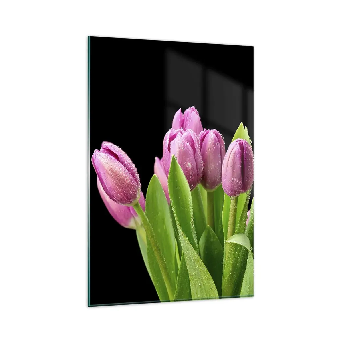Billede på glas - Forårets lilla glæde - 80x120 cm