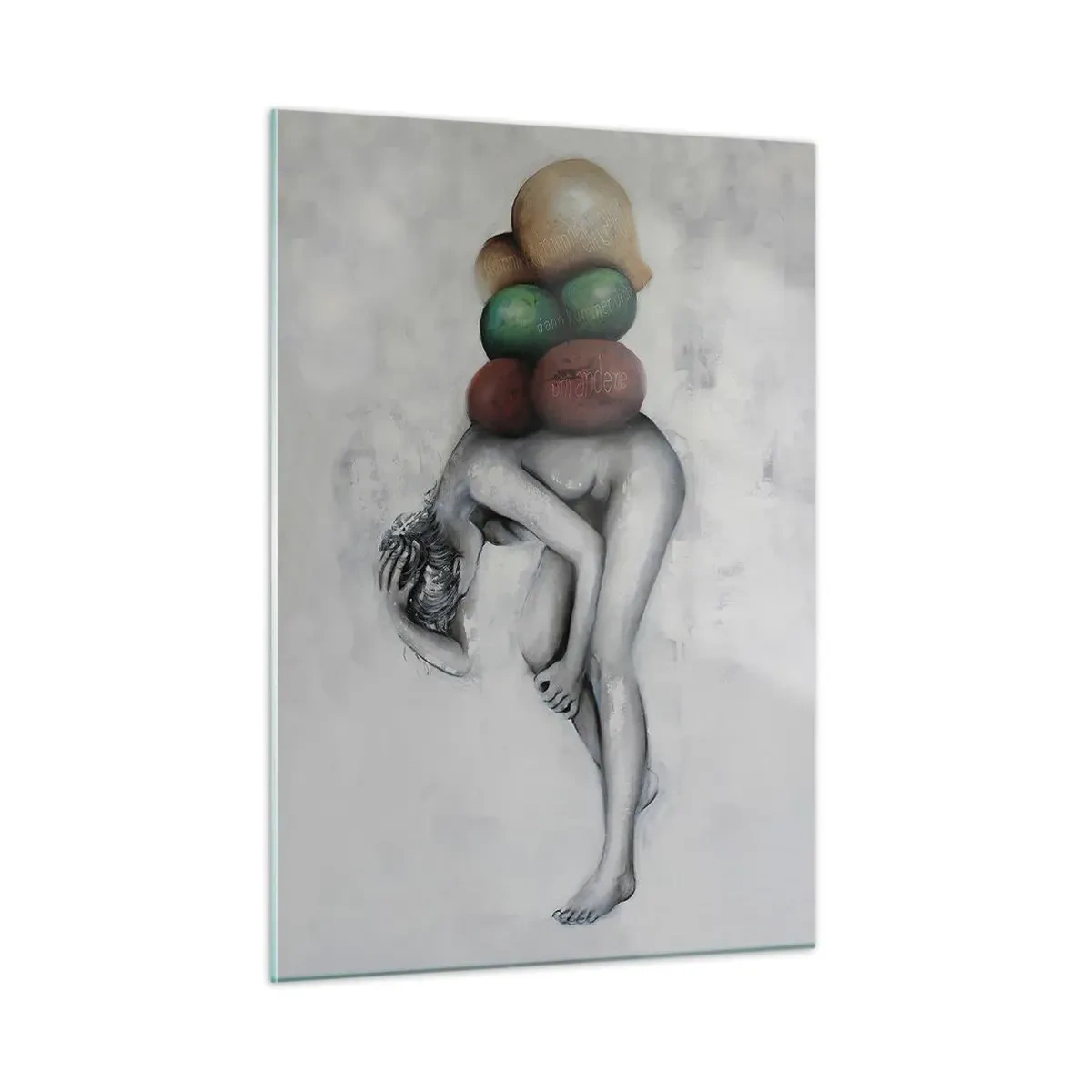 Billede på glas - Livets byrde - 50x70 cm