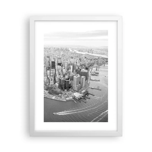 Plakat i hvid ramme - Hvordan kan man ikke elske? - 30x40 cm