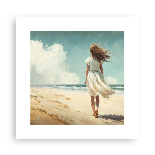 Plakat - At møde solen og vinden - 30x30 cm