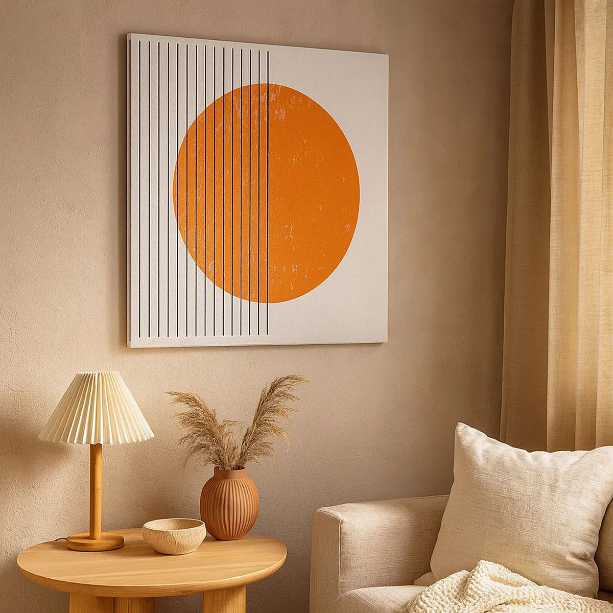 Lærredstryk - Billede på lærred - Altid solen - 30x30 cm