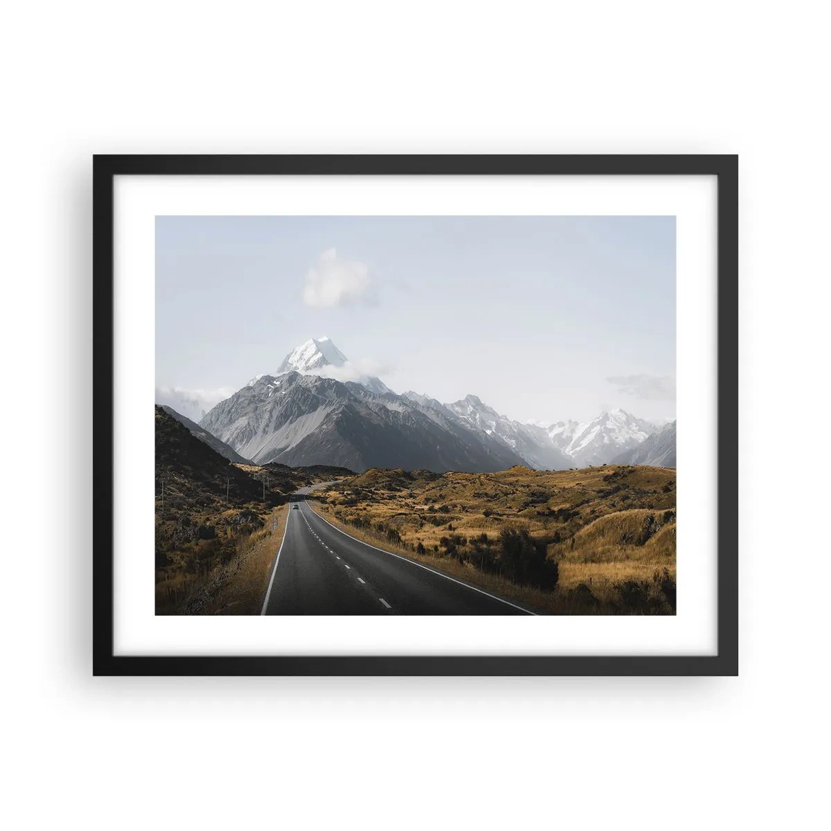 Plakat i sort ramme - Vejen til hjerte - 50x40 cm