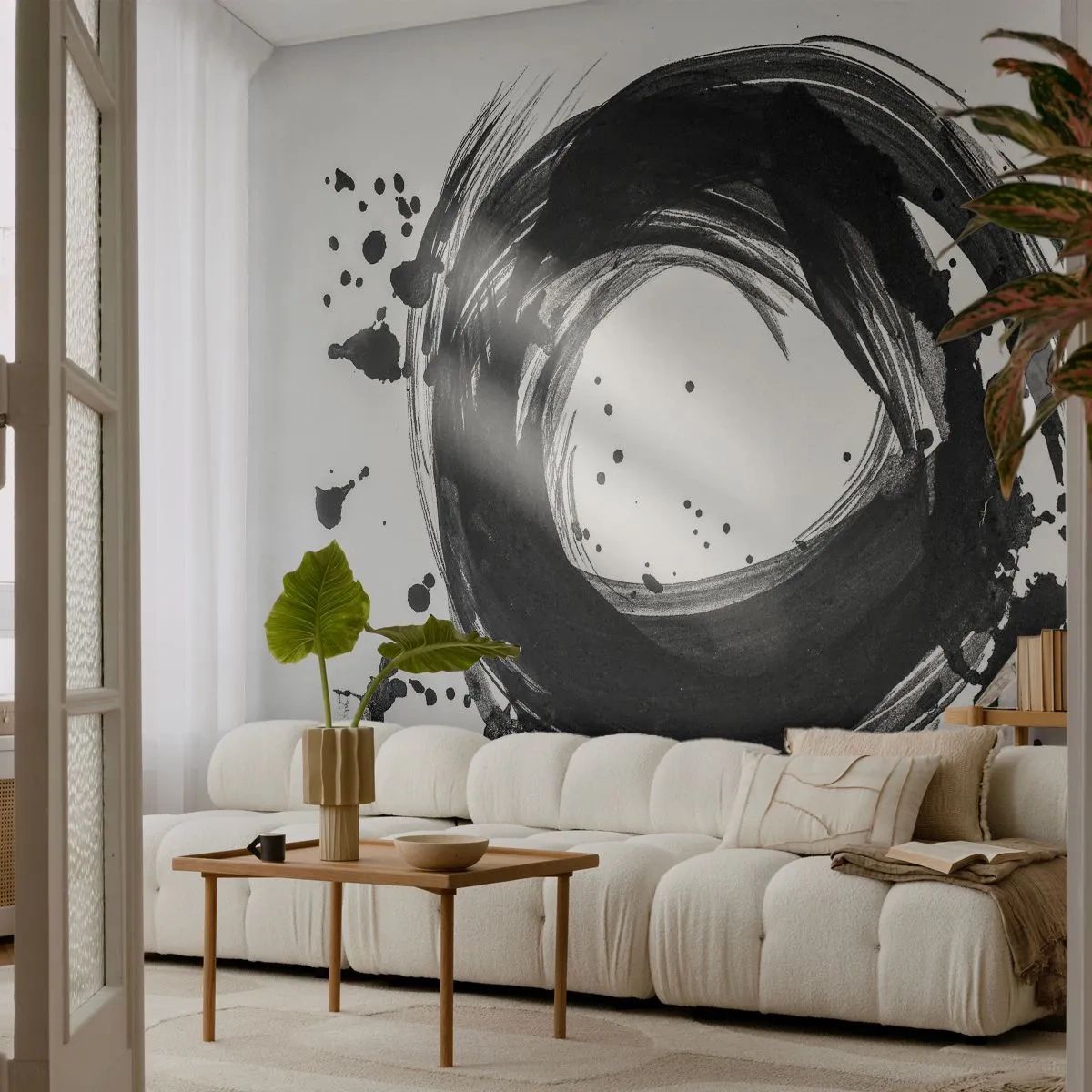 Fototapet Selvklæbende Deluxe Sticker - Skabelsens hvirvelstrøm - Abstraktion, Stykke, Grafik - 100x70 cm