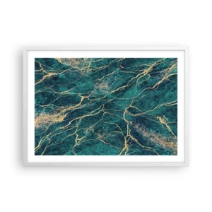 Plakat i hvid ramme - Guldåre - 70x50 cm