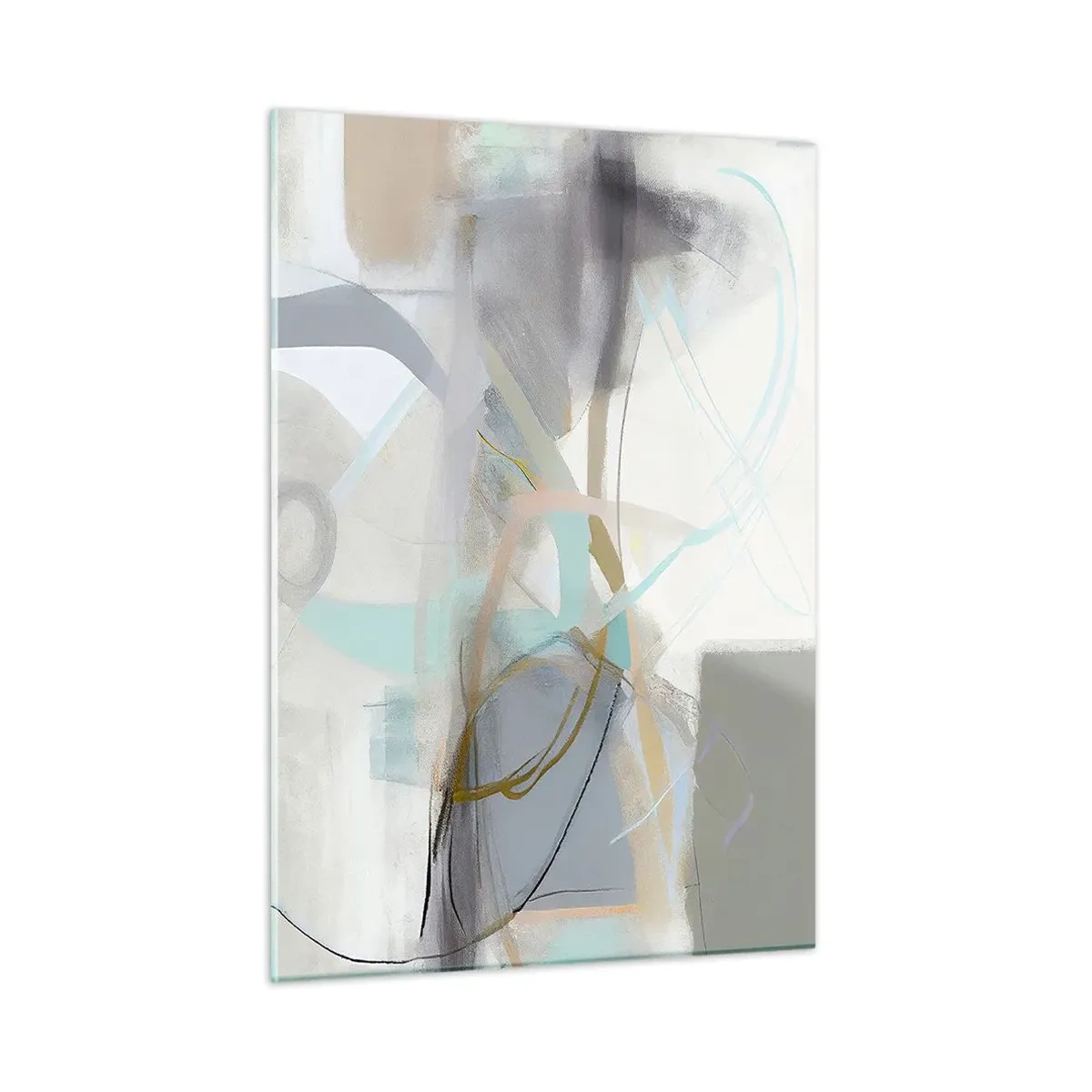 Billede på glas - Tågeagtig abstraktion - 50x70 cm