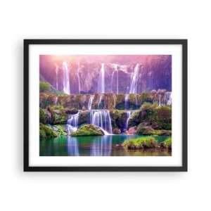 Plakat i sort ramme - Trappe til himlen - 50x40 cm