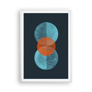 Plakat i hvid ramme - Symmetrisk sammensætning - 70x100 cm