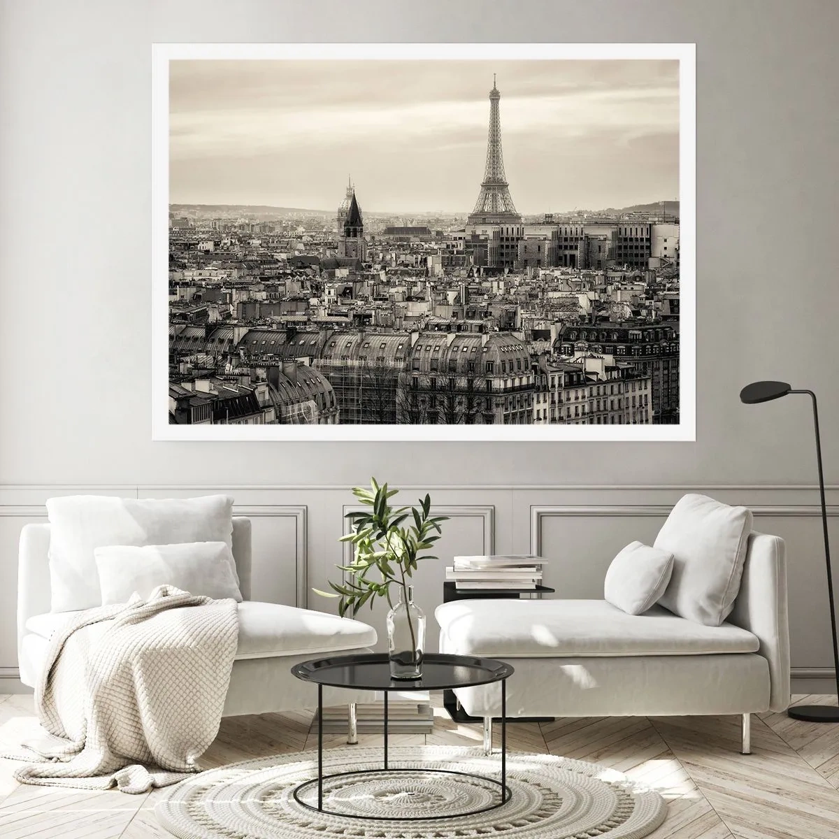 Plakat - Over Paris' hustage - 91x61 cm