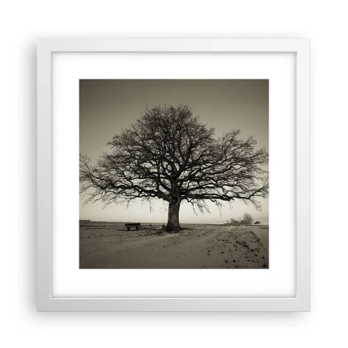 Plakat i hvid ramme - Herfra og til evigheden - 30x30 cm