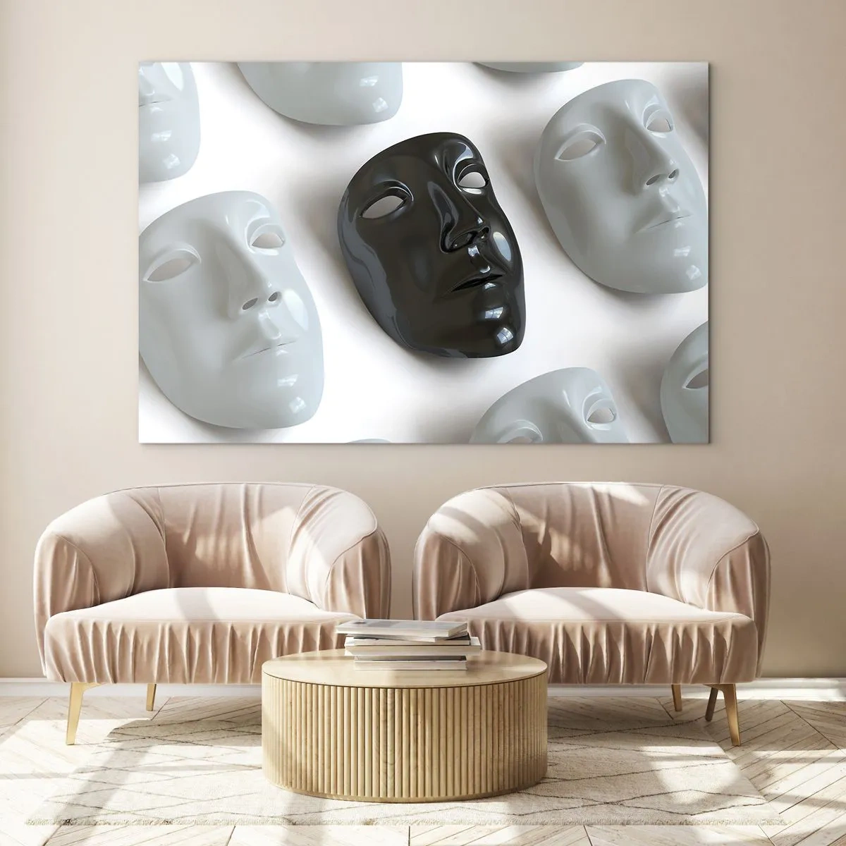 Billede på glas - Hvordan skiller man sig ud? - 120x80 cm
