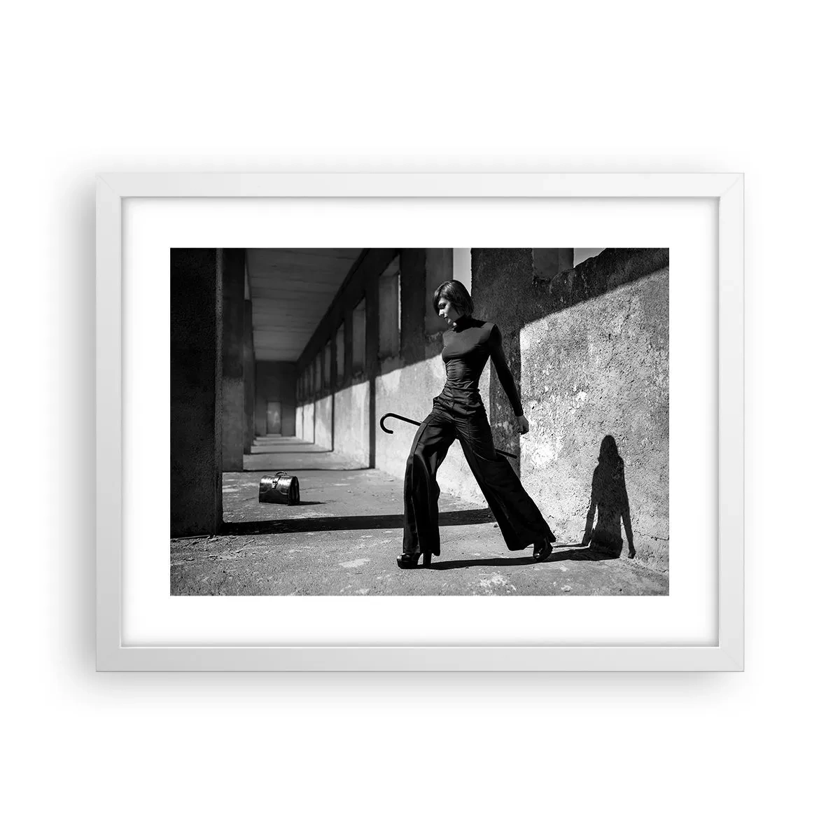 Plakat i hvid ramme - Byens elegance - 40x30 cm