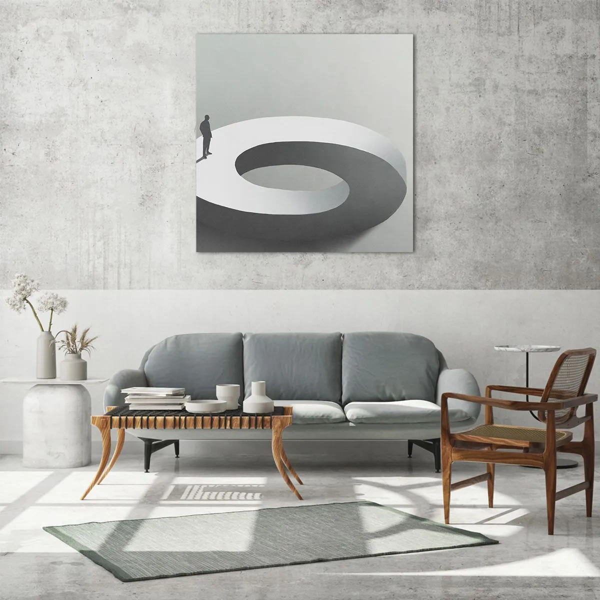 Billede på glas - Og vær klog - 60x60 cm