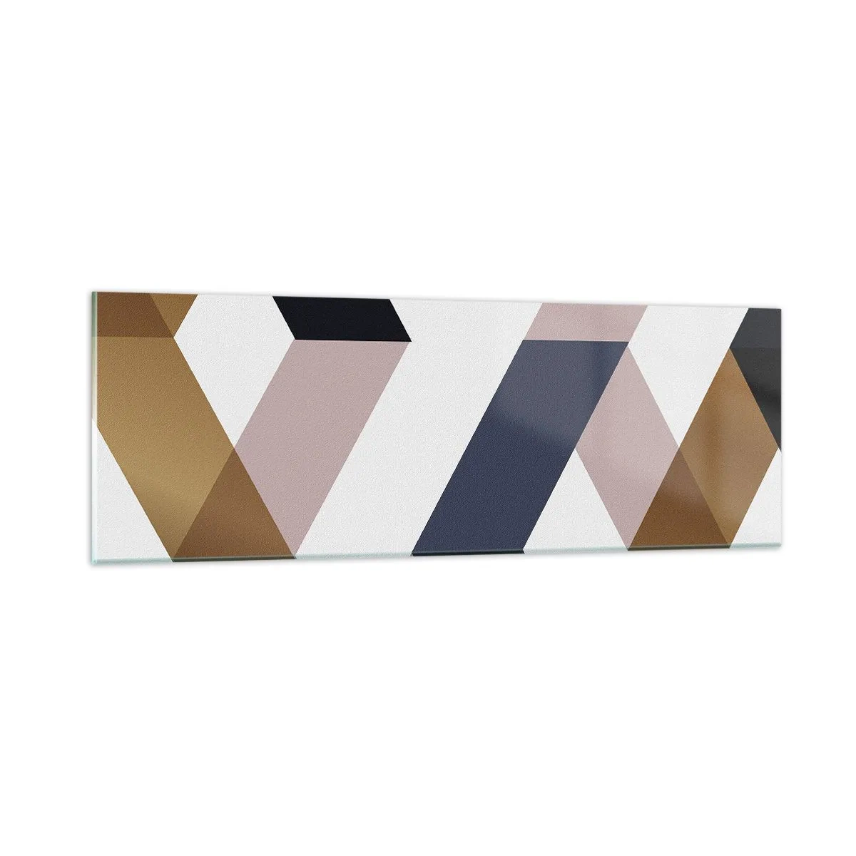 Billede på glas - Planer og vinkler - 90x30 cm