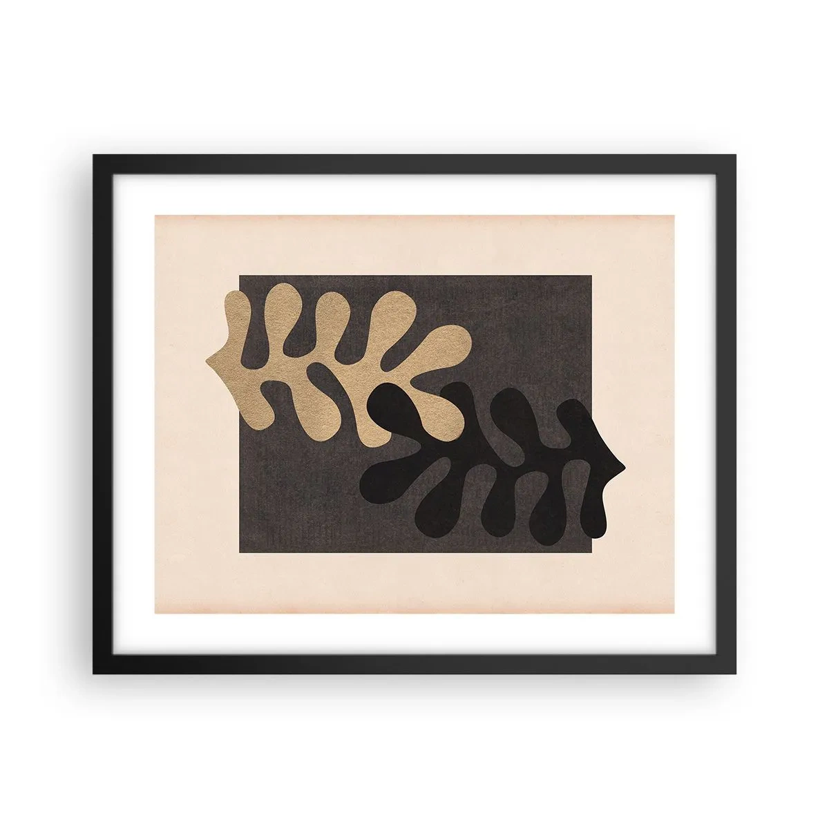 Plakat i sort ramme - Fravær og supplement - 50x40 cm