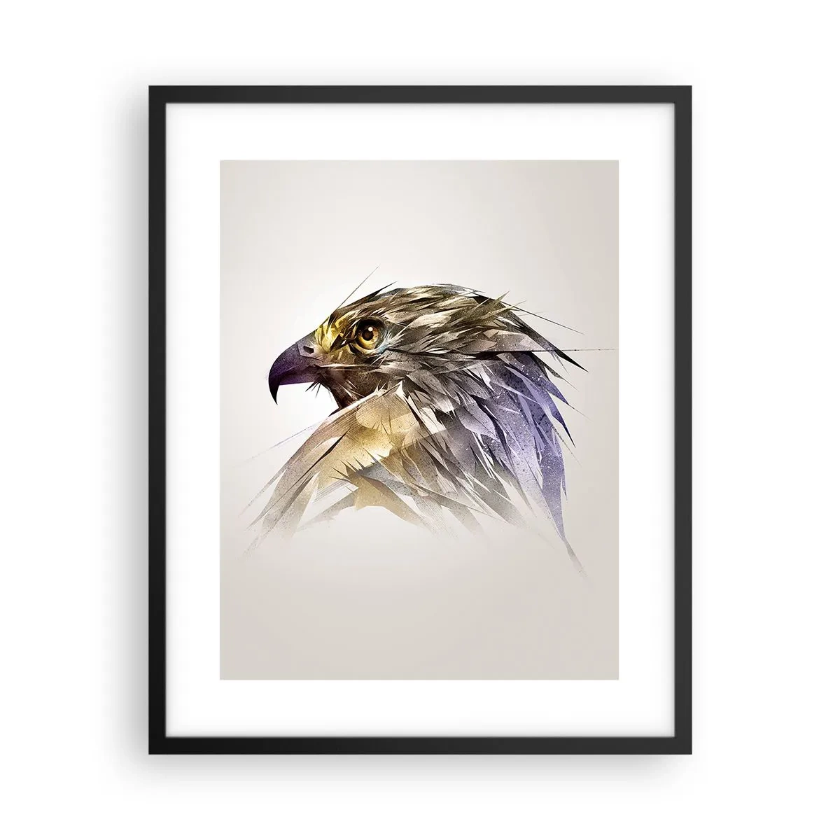 Plakat i sort ramme - Portræt af en kriger - 40x50 cm