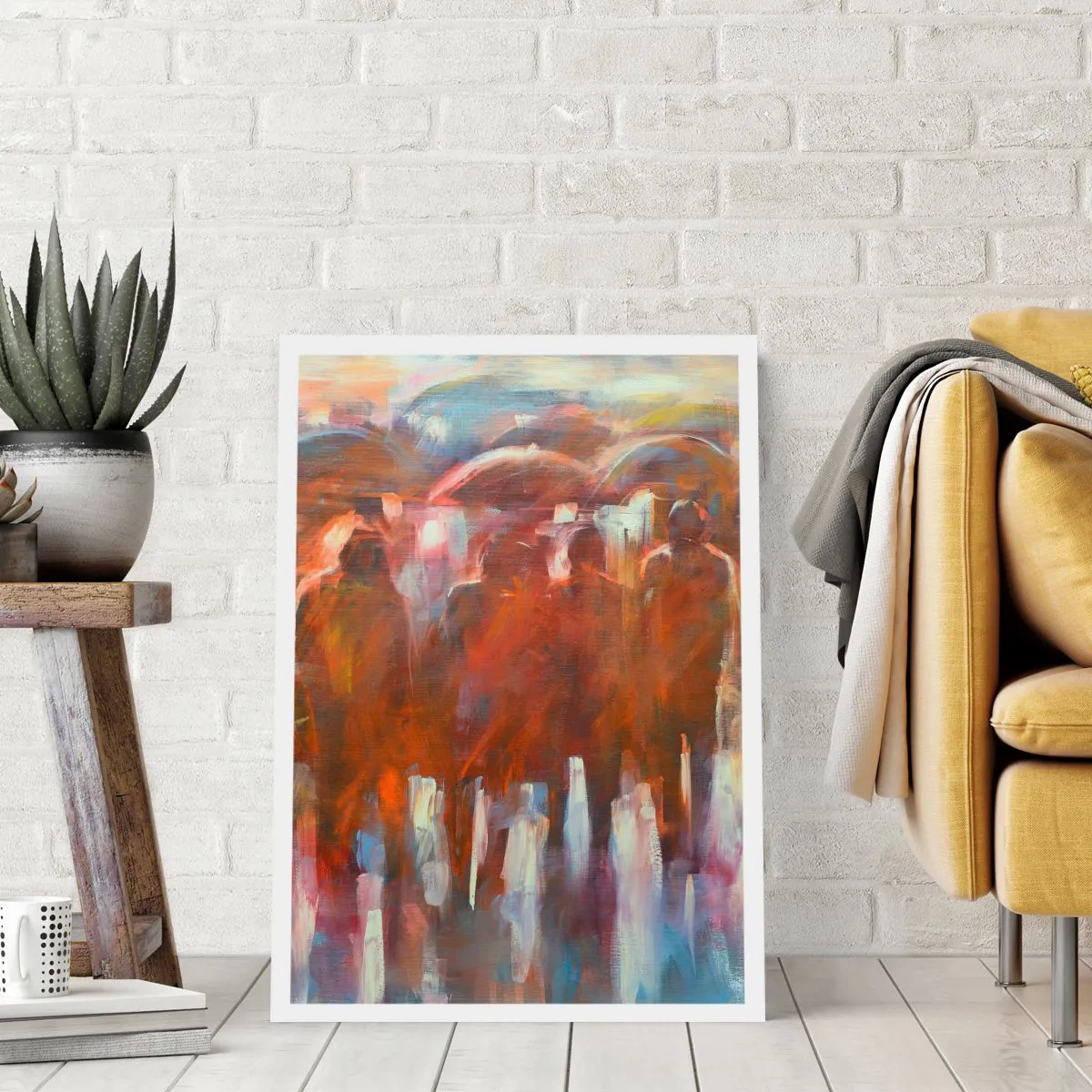 Plakat - Lige i regn og tåge - 50x70 cm