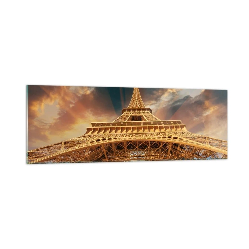 Billede på glas - Hvordan menneskeheden nåede himlen - 90x30 cm