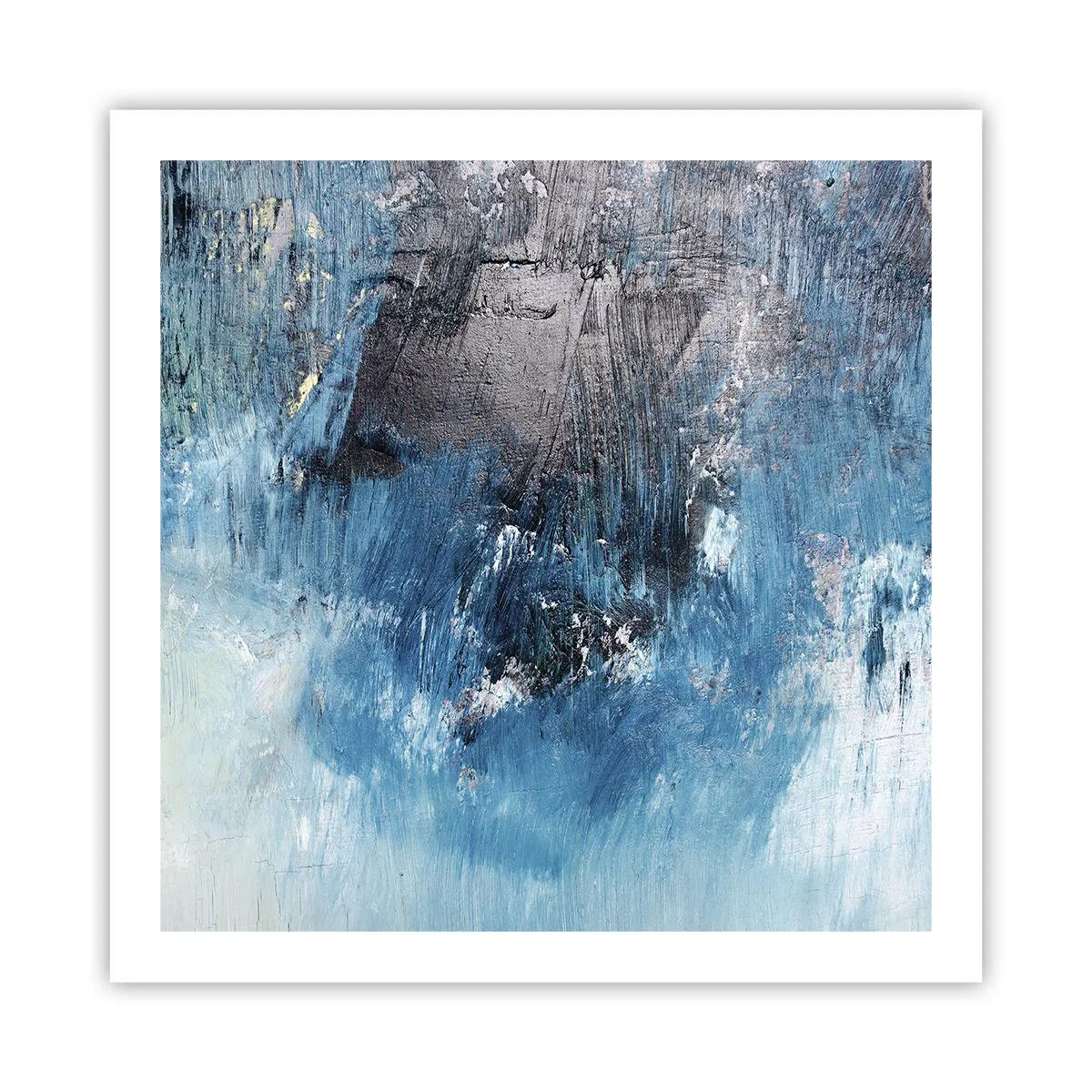 Plakat - Blå rapsodi - 60x60 cm