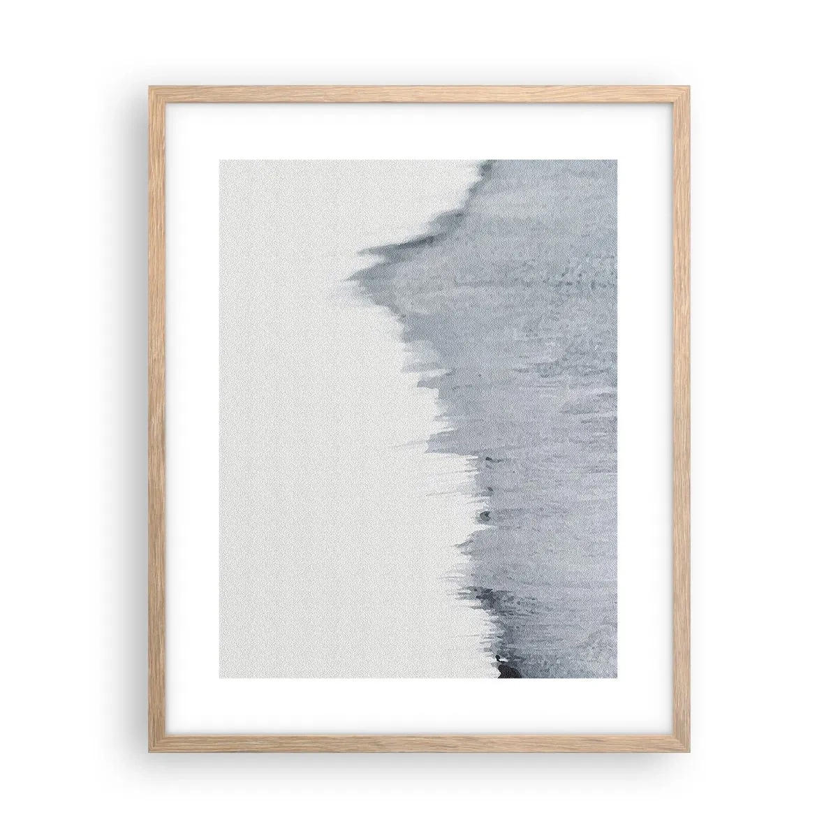 Plakat i ramme af lyst egetræ - Mystisk plade - 40x50 cm