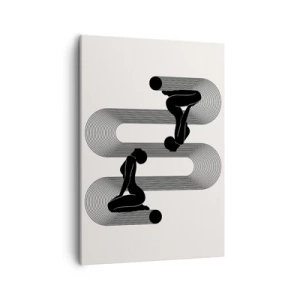 Lærredstryk - Billede på lærred - Sensuel symmetri - 50x70 cm