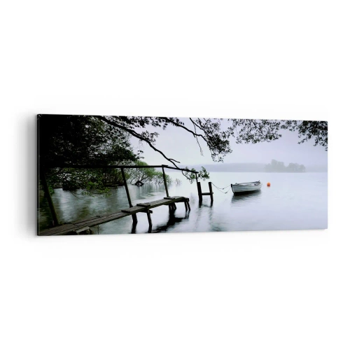 Lærredstryk - Billede på lærred - Du hviler allerede - 140x50 cm