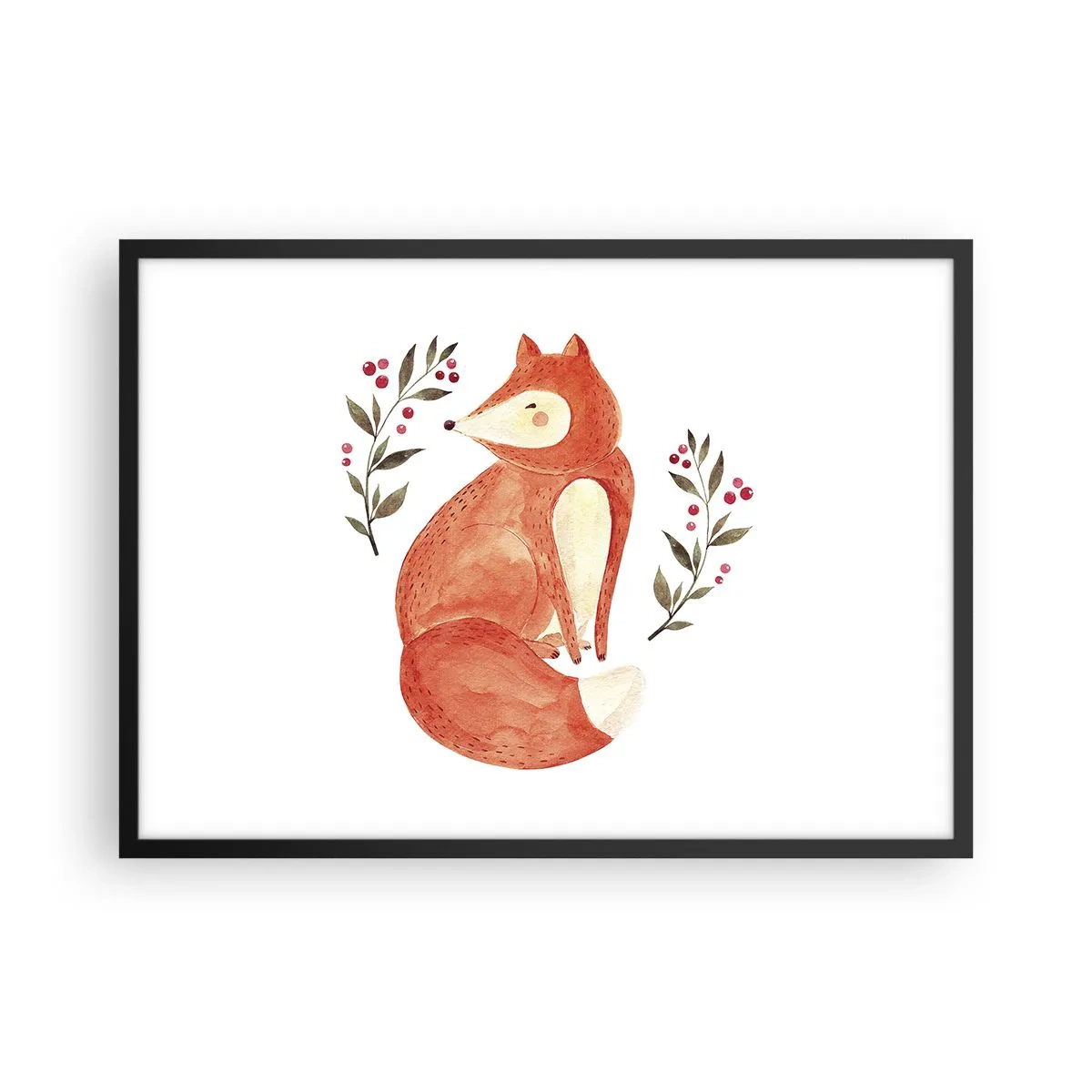 Plakat i sort ramme - Lille rødhåret - 70x50 cm