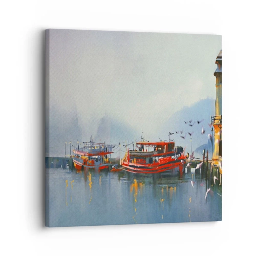 Lærredstryk - Billede på lærred - Ved verdens ende - 30x30 cm