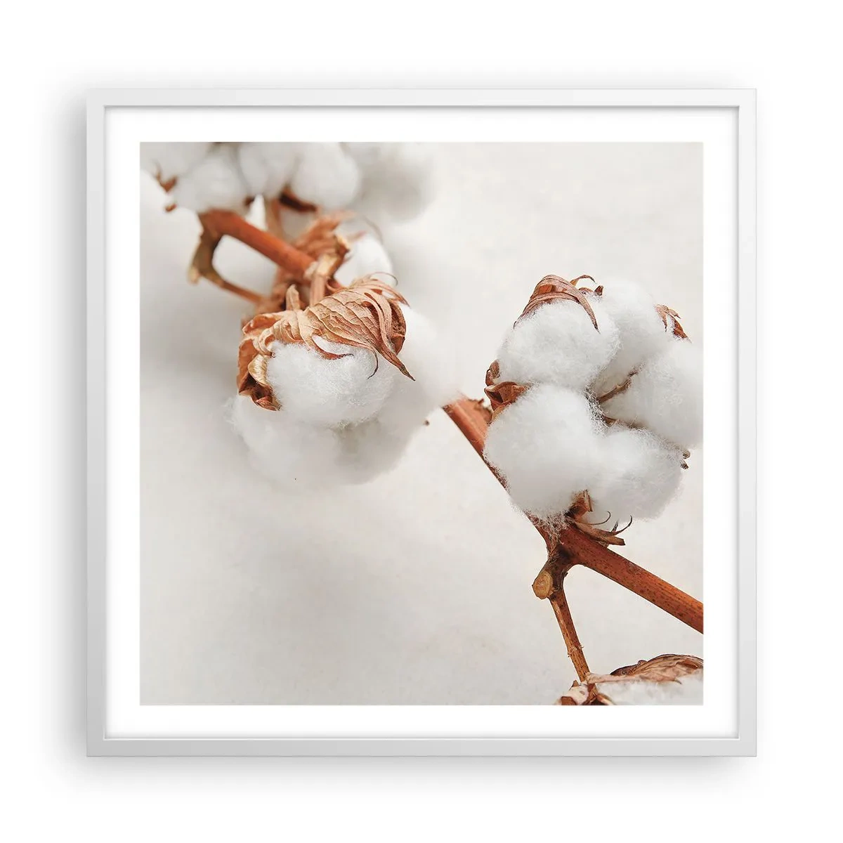 Plakat i hvid ramme - Bare kramme - 60x60 cm