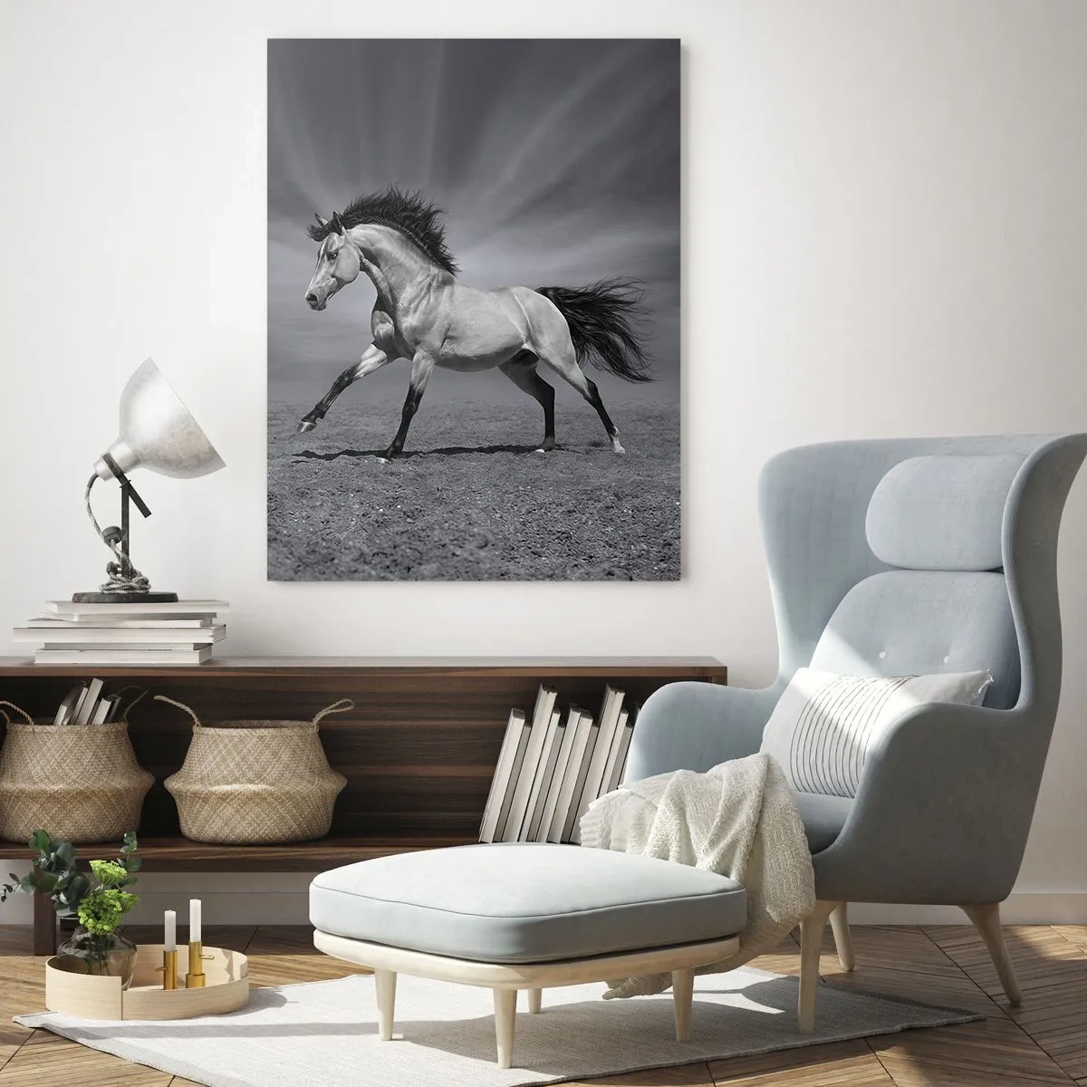 Billede på glas - Født til glæde - 50x70 cm