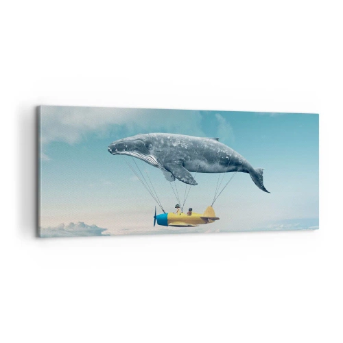 Lærredstryk - Billede på lærred - Hvorfor ikke? - 100x40 cm