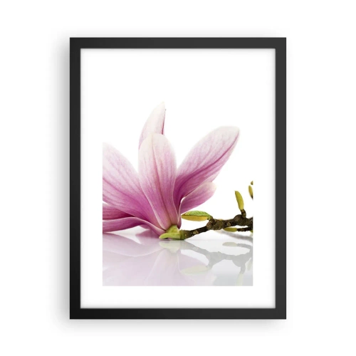 Plakat i sort ramme - Blød som et åndedrag af forår - 30x40 cm