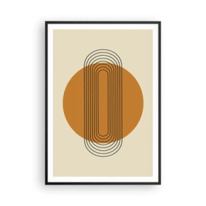 Plakat i sort ramme - Den perfekte plan - 70x100 cm