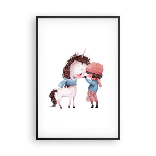 Plakat i sort ramme - En vinterhistorie - 61x91 cm