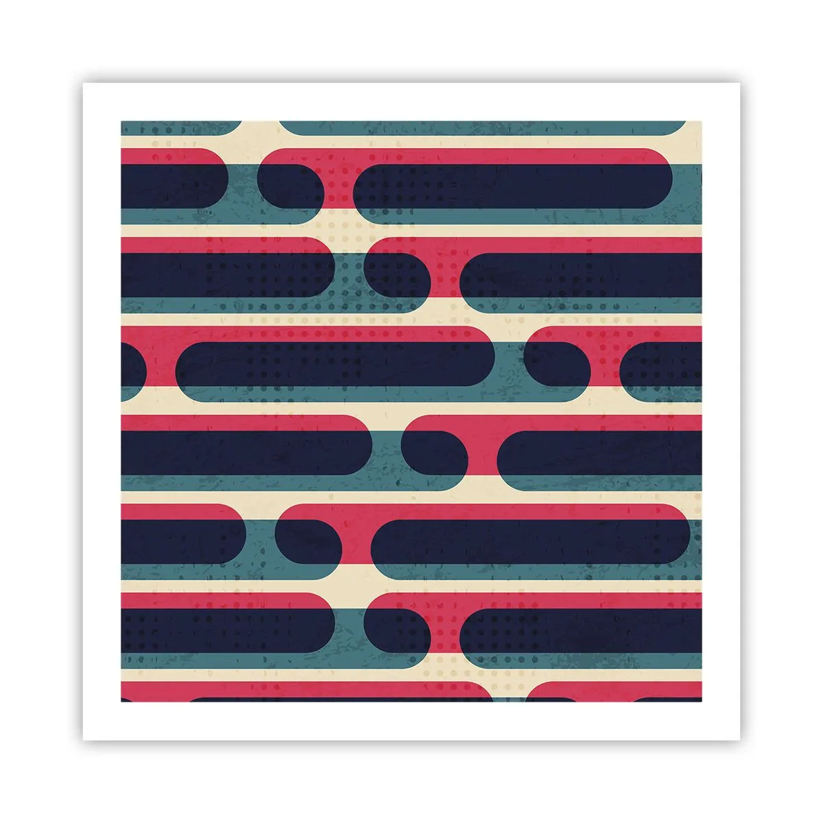 Plakat - Indad og fremad - 60x60 cm