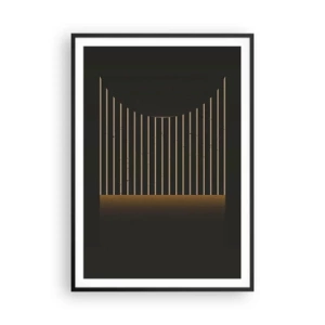 Plakat i sort ramme - Udforsk mørket - 70x100 cm