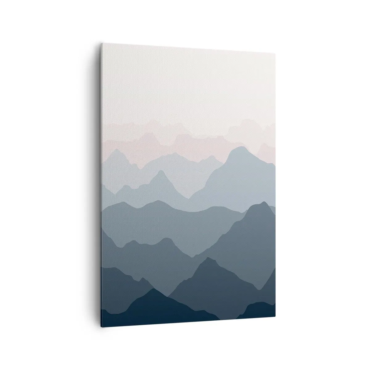 Lærredstryk - Billede på lærred - Bølger af bjerge - 70x100 cm