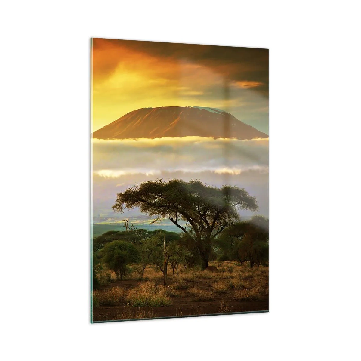 Billede på glas - En rejsendes drøm - 50x70 cm