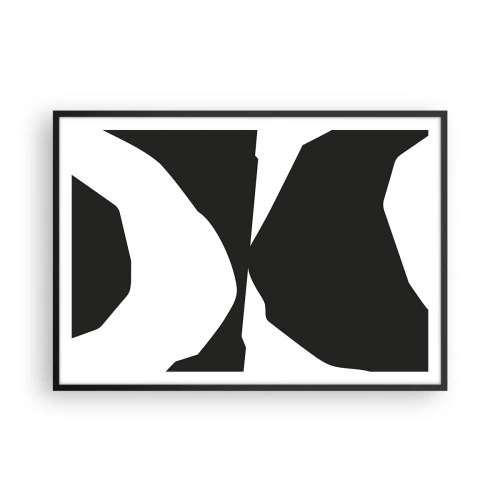 Plakat i sort ramme - Positiv-negativ - 100x70 cm