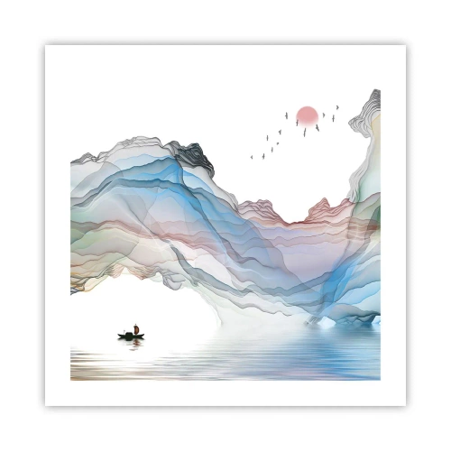 Plakat - Mod krystalbjergene - 50x50 cm