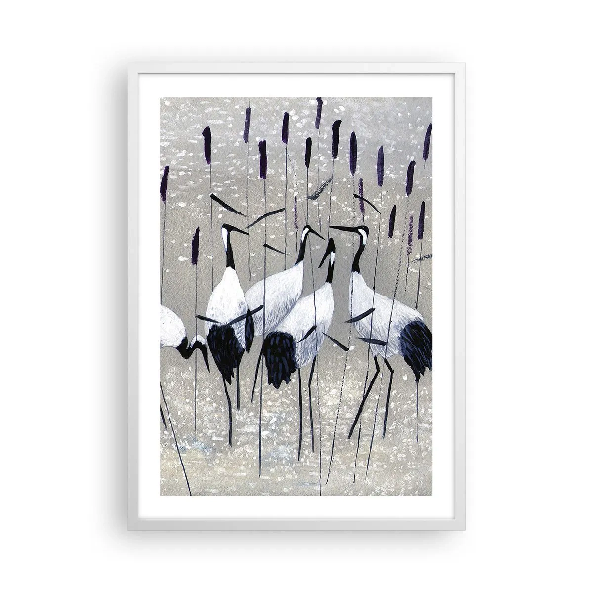 Plakat i hvid ramme - Blandt sine egne - 50x70 cm