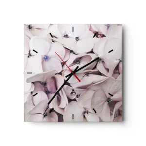 Vægur, Uret - I en flod af blomster - 30x30 cm