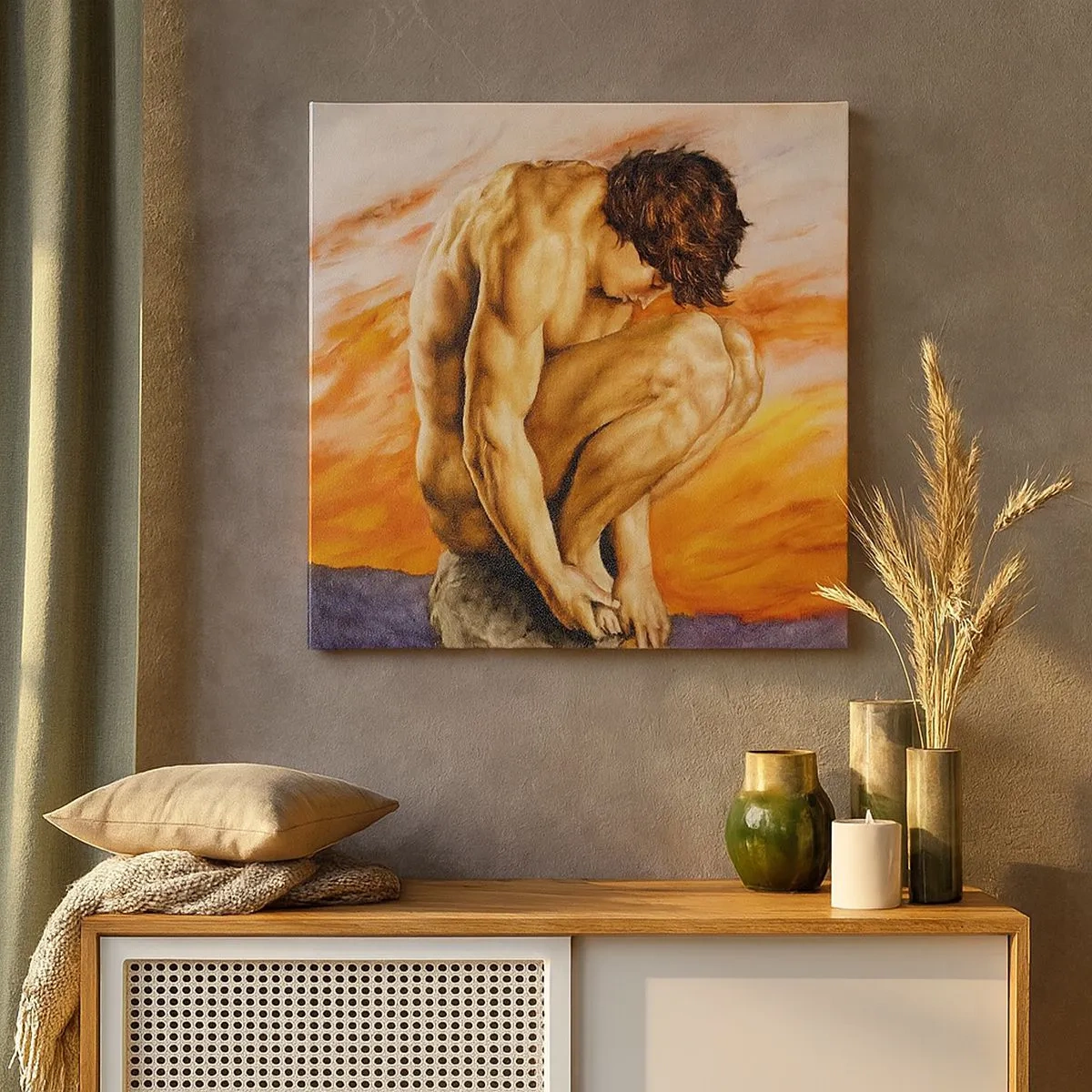 Lærredstryk - Billede på lærred - Sænket i sig selv - 30x30 cm